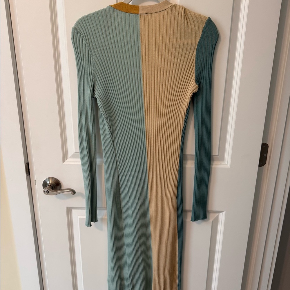 Mystree Multicolor Ribbed Cardigan - Picture 2 of 3